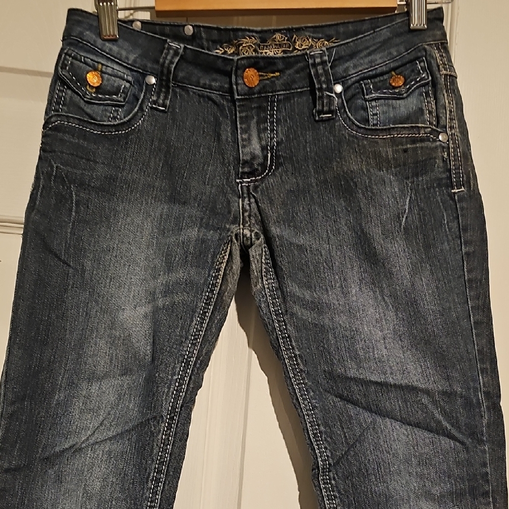 Vintage Rampage Women’s Dark Wash Skinny Jeans – Size 3